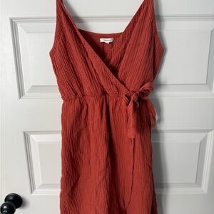 Maurices Terracotta Sleeveless Midi Dress
